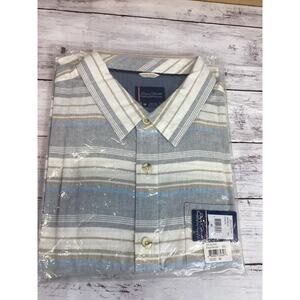 Jack O’Neill Shirt Button Up M 100% Cotton Striped W/ Pocket
